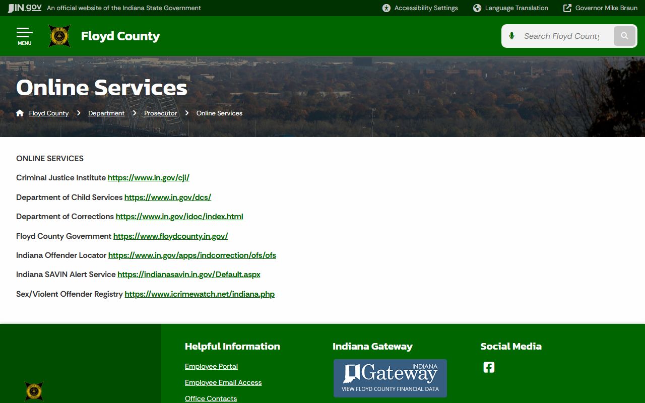 Floyd County sex offender registry