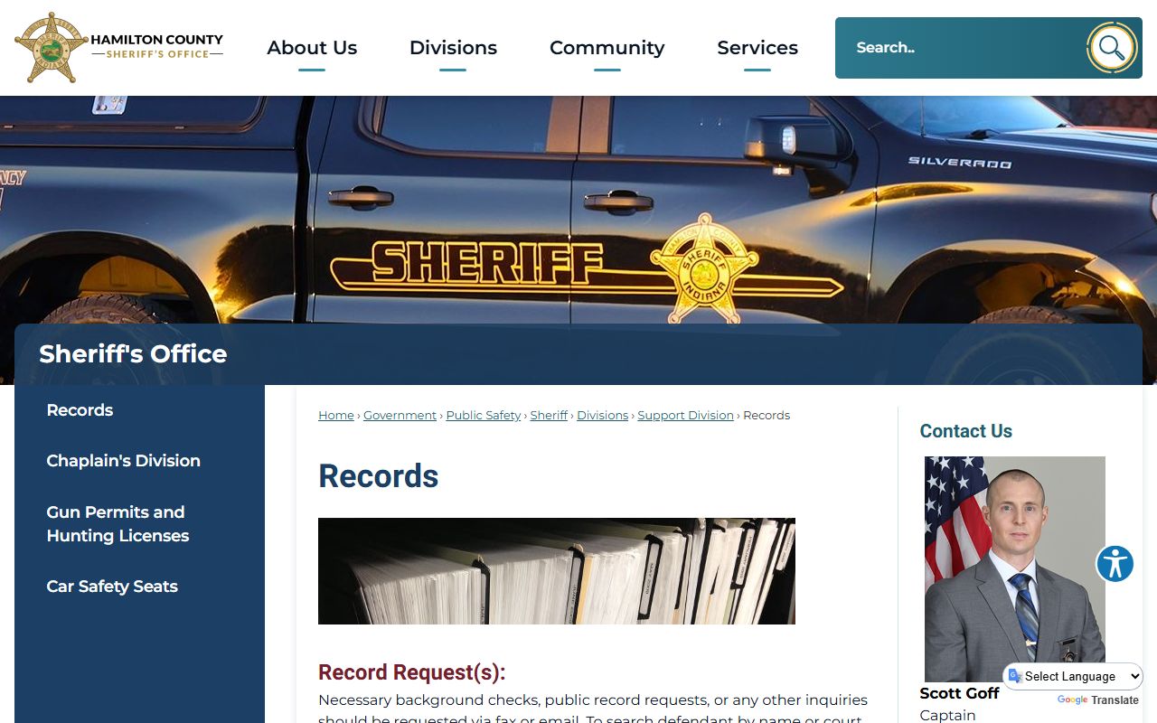 Hamilton County sex offender registry