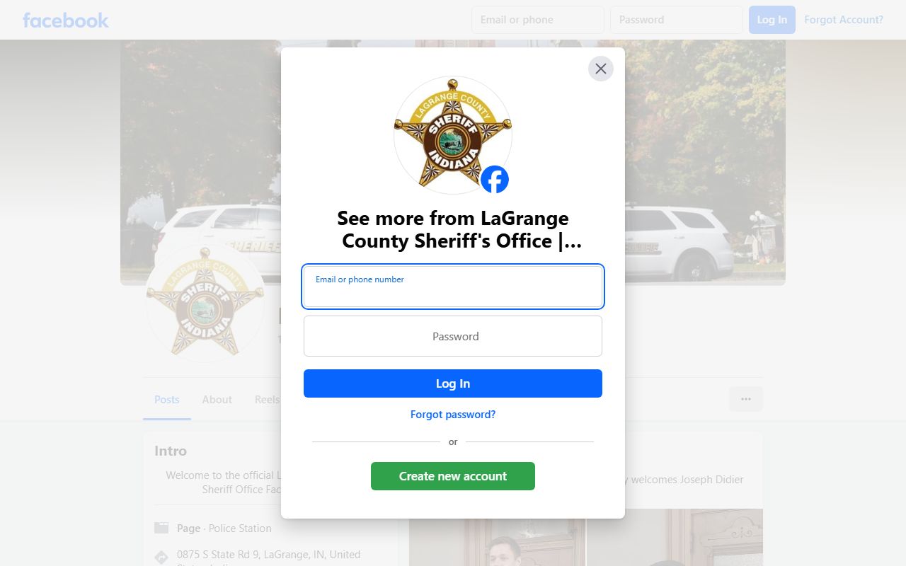 LaGrange County sex offender registry Indiana