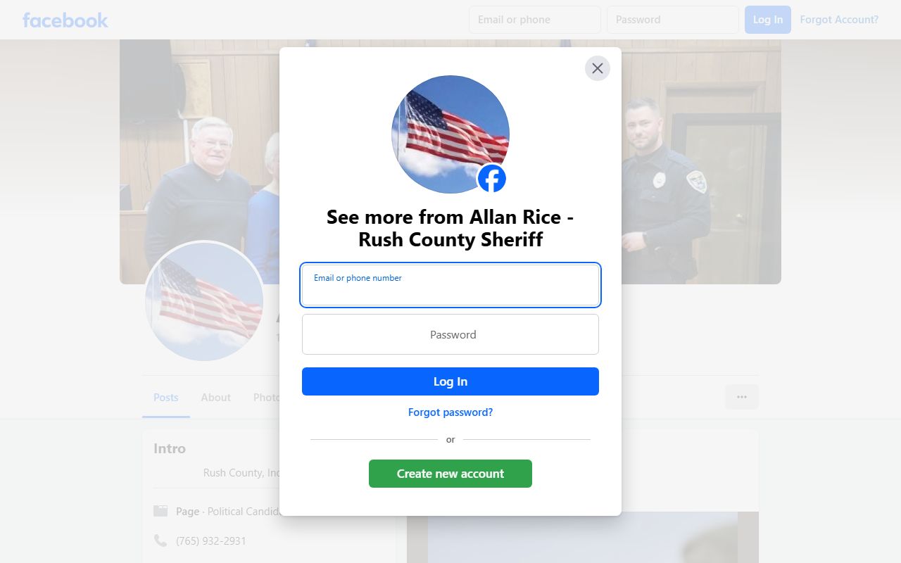 Rush County Sheriff sex offender registry