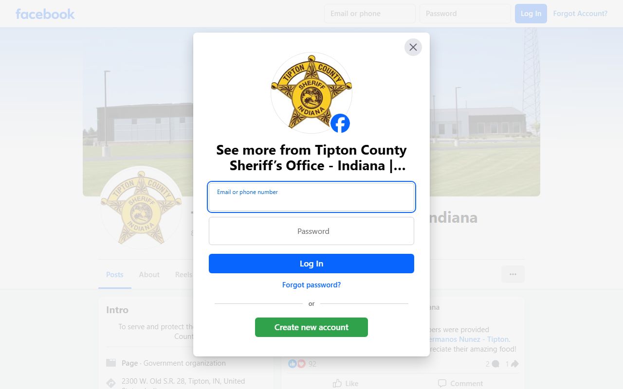 Tipton County Sheriff sex offender registry