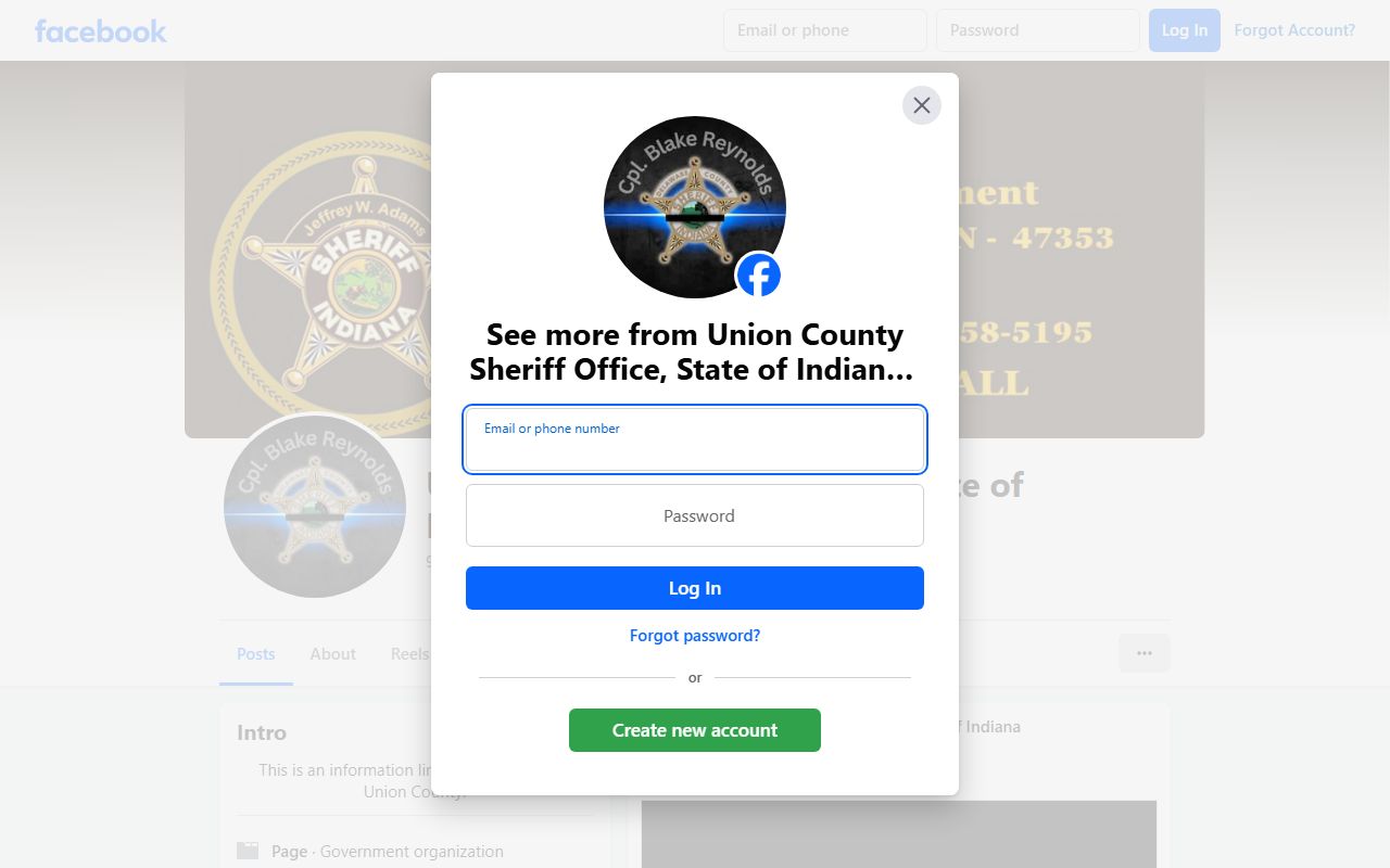 Union County Sheriff sex offender registry
