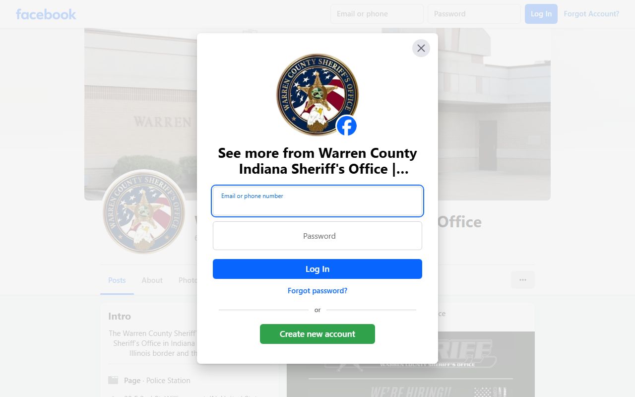 Warren County Sheriff sex offender registry