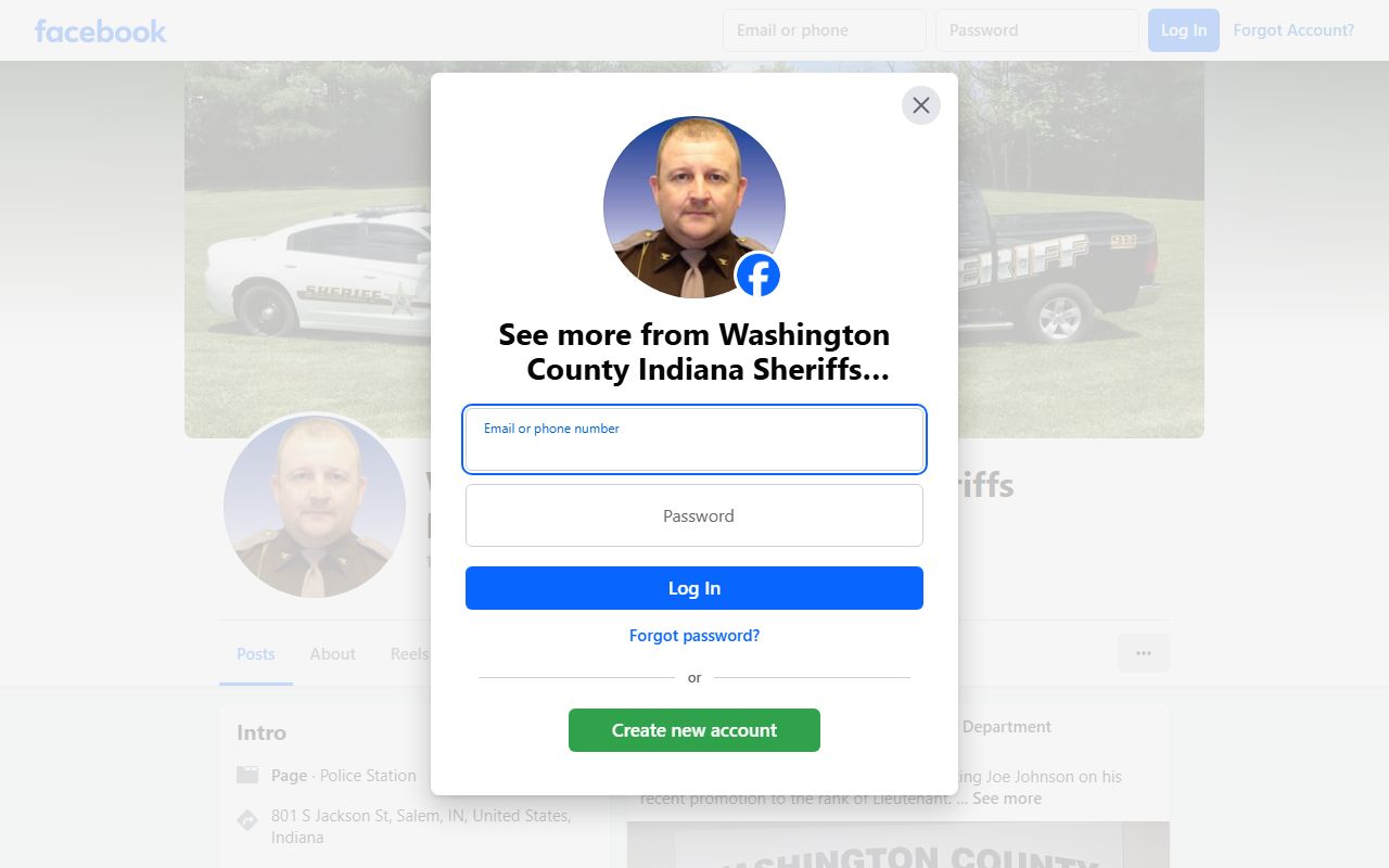 Washington County Sheriff sex offender registry