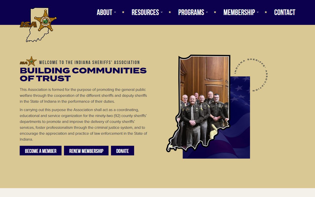 Indiana Sheriffs Association managing the Indiana sex offender registry